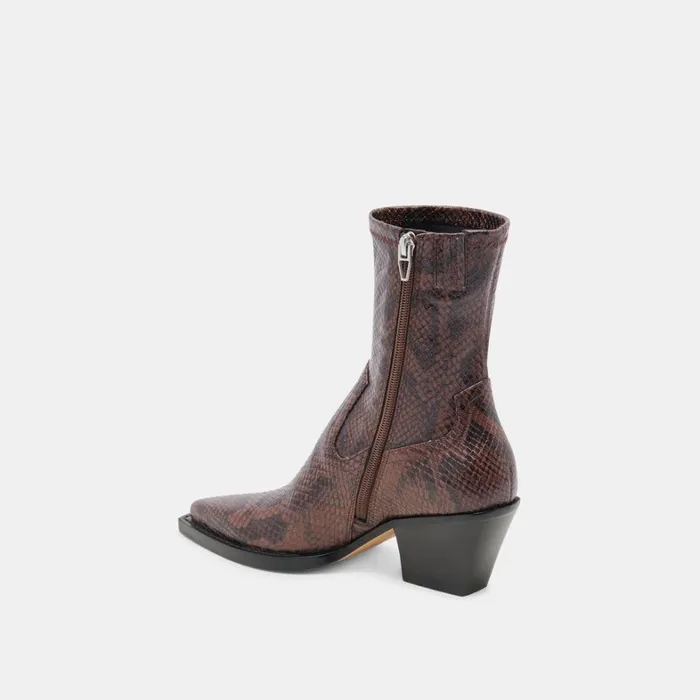 Boots and Booties Women Dolce Vita Rutger Wide Calf Boots Java Embossed Stella