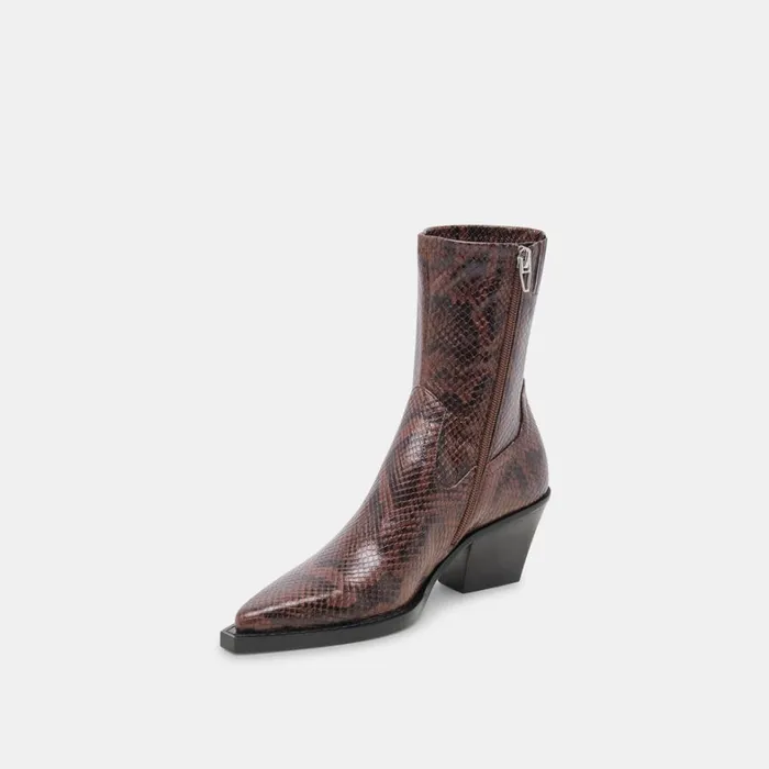 Boots and Booties Women Dolce Vita Rutger Wide Calf Boots Java Embossed Stella