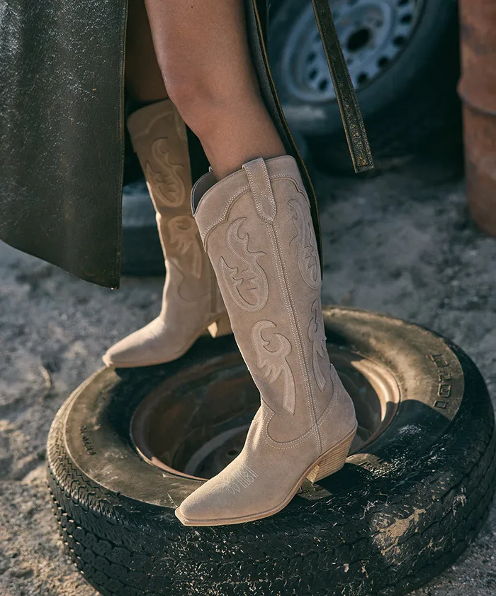 Boots and Booties Women Dolce Vita Samsin Boots Taupe Suede