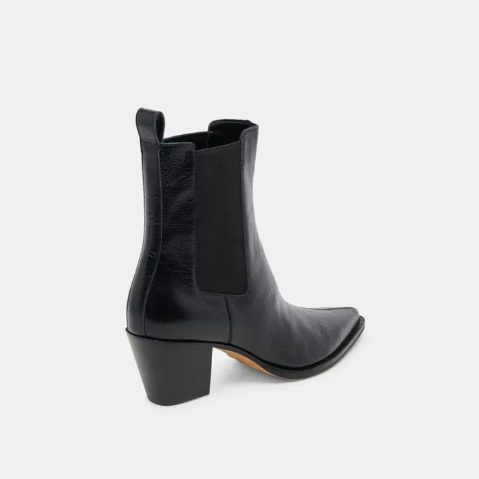 Boots and Booties Women Dolce Vita Shadie H2O Booties Midnight Crinkle Patent