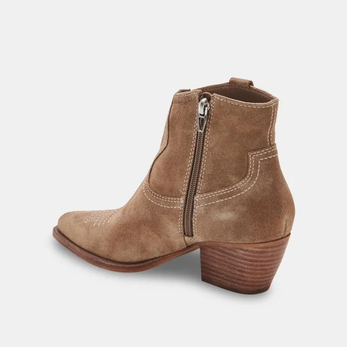 Boots and Booties Women Dolce Vita Silma Booties Truffle Suede