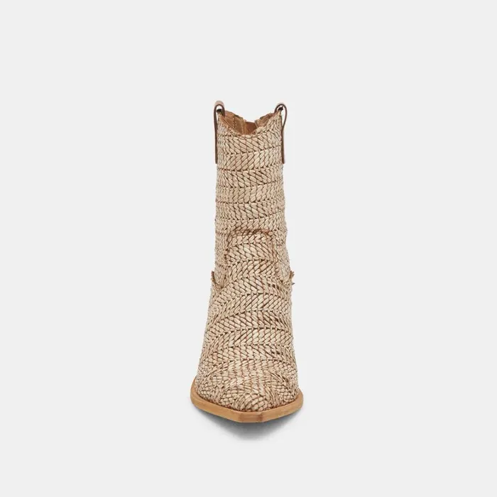Boots and Booties Women Dolce Vita Texin Booties Brown Multi Raffia