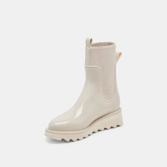 Boots and Booties Women Dolce Vita Tropic H2O Boots Ivory Patent Stella
