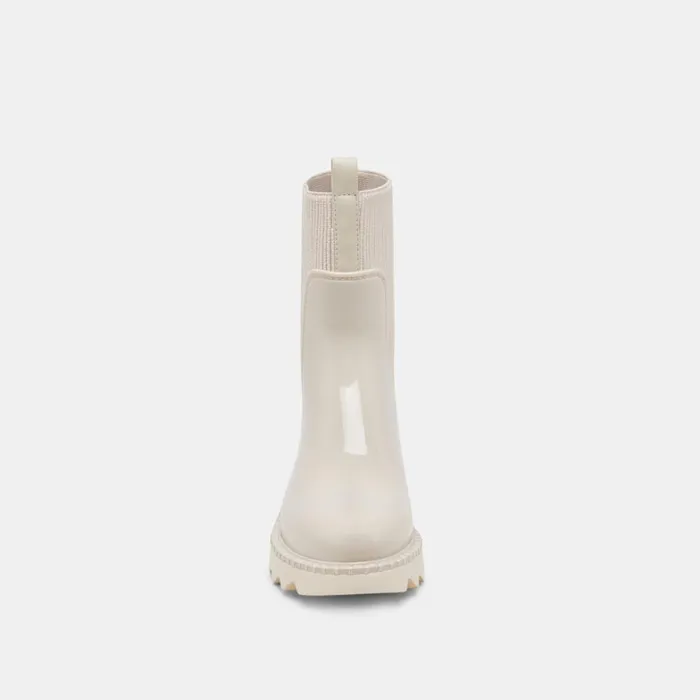 Boots and Booties Women Dolce Vita Tropic H2O Boots Ivory Patent Stella