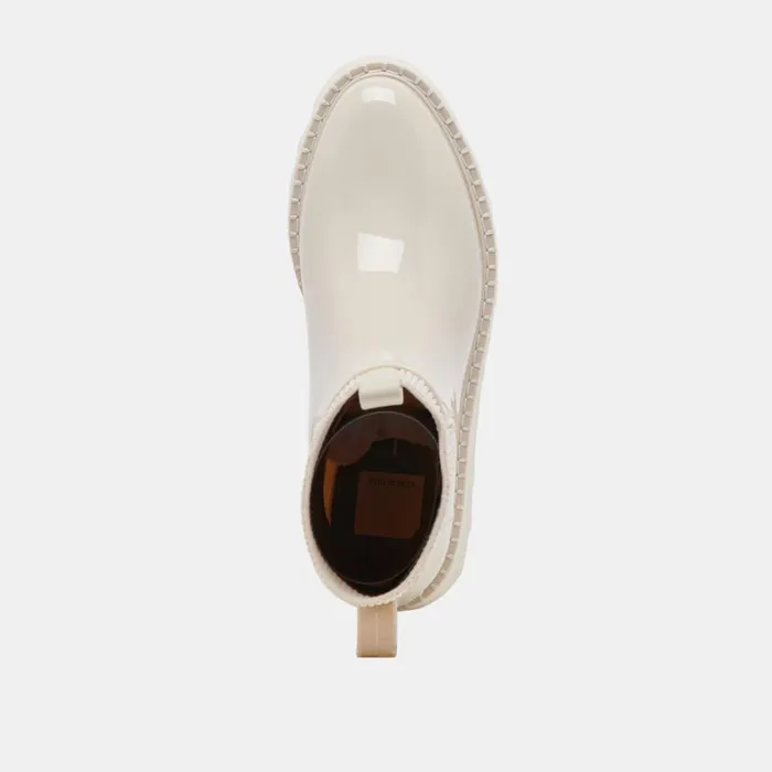 Boots and Booties Women Dolce Vita Tropic H2O Boots Ivory Patent Stella