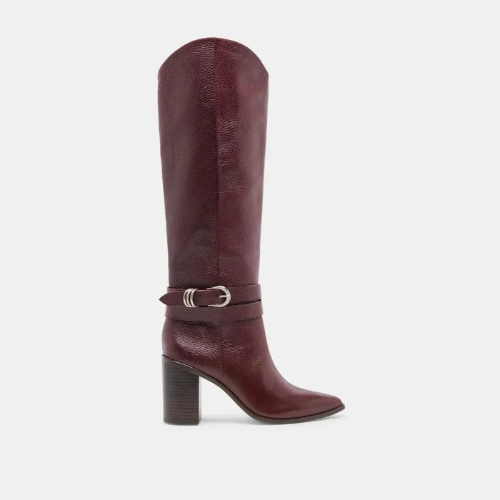 Boots and Booties Women Dolce Vita Tyrone Boots Cranberry Leather