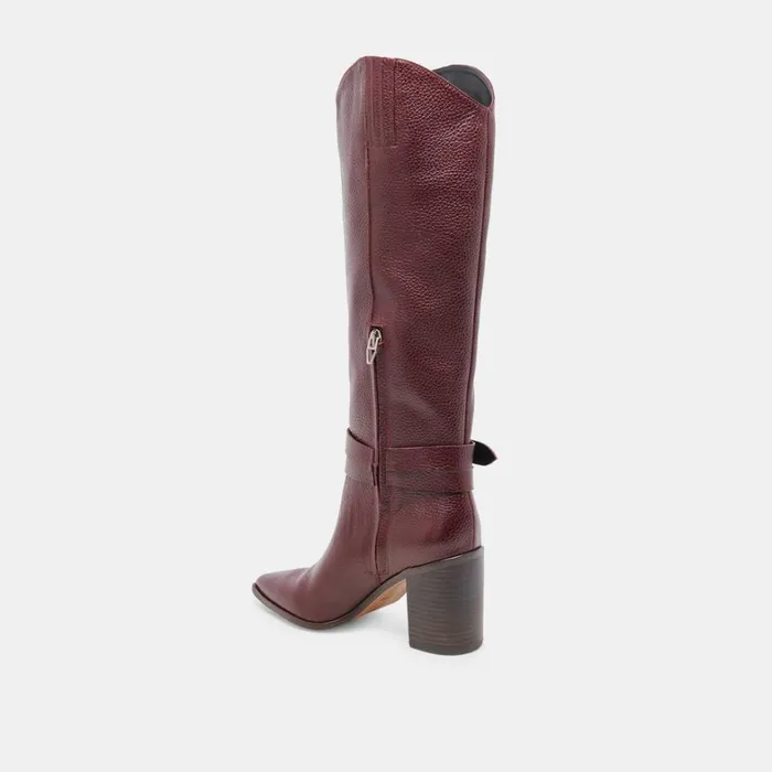 Boots and Booties Women Dolce Vita Tyrone Boots Cranberry Leather