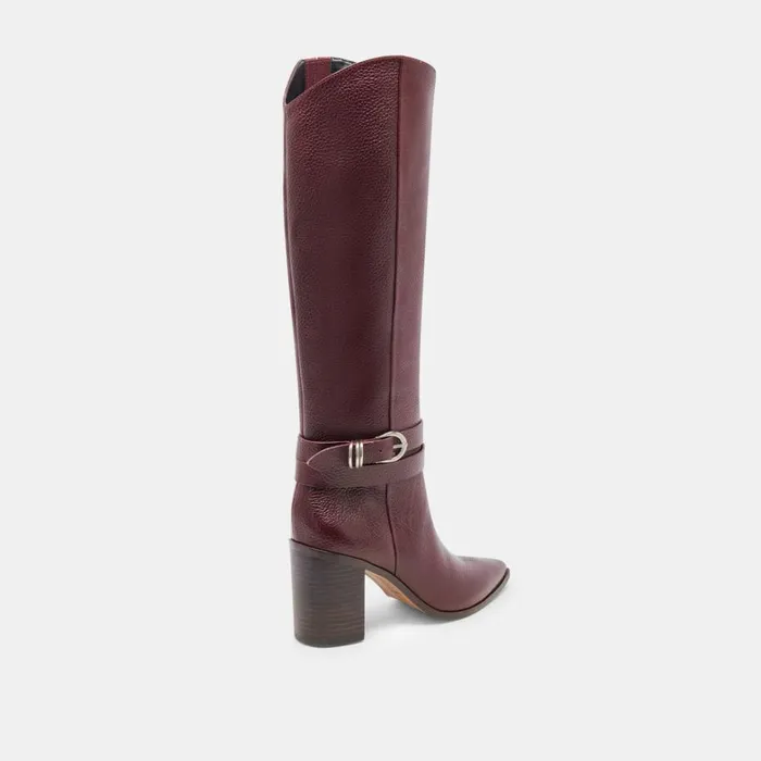 Boots and Booties Women Dolce Vita Tyrone Boots Cranberry Leather