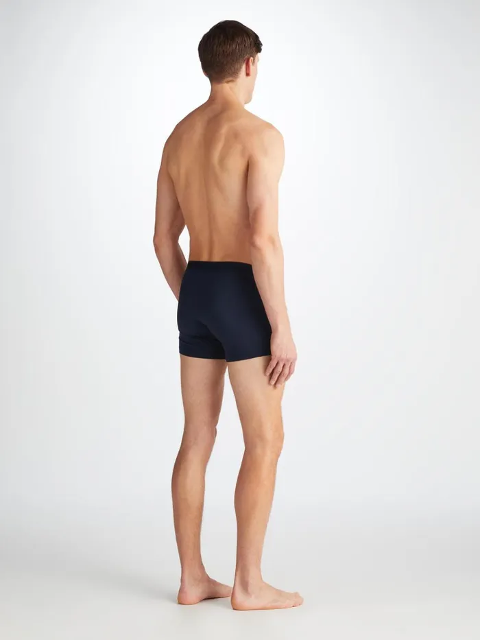 Boxer Briefs Men Derek Rose Boxer Briefs Jack Pima Cotton Stretch Navy