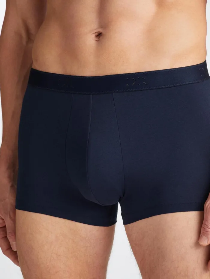 Boxer Briefs Men Derek Rose Boxer Briefs Jack Pima Cotton Stretch Navy