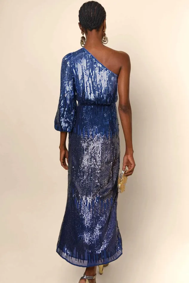 Bradshaw Blue Ombre Sequin Women RIXO Dresses Bradshaw Blue Ombre Sequin Women RIXO Dresses