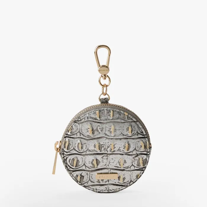 Brahmin Clip Ons and Keychains Circle Coin Purse Chrome Melbourne 8211 Women