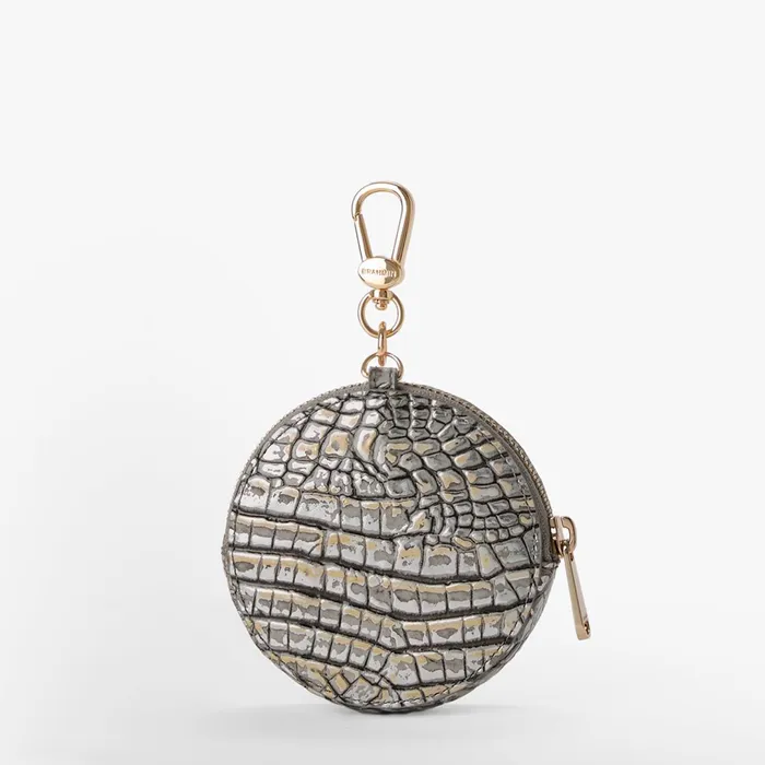 Brahmin Clip Ons and Keychains Circle Coin Purse Chrome Melbourne 8211 Women Brahmin Clip Ons and Keychains Circle Coin Purse Chrome Melbourne 8211 Women