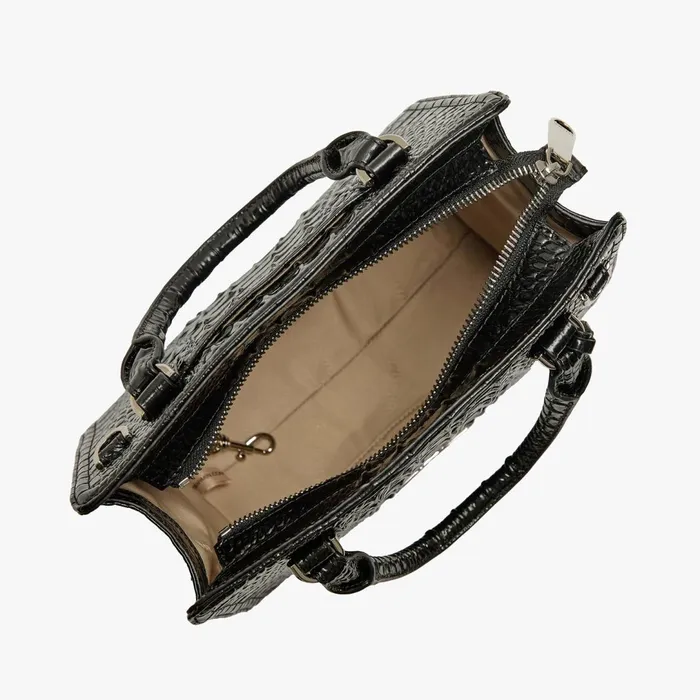 Brahmin Satchels Cami Black Melbourne Silver Hardware 8211 Women Brahmin Satchels Cami Black Melbourne Silver Hardware 8211 Women