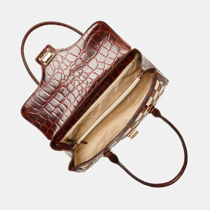 Brahmin Satchels Dayan Pecan Edgewater 8211 Women Brahmin Satchels Dayan Pecan Edgewater 8211 Women