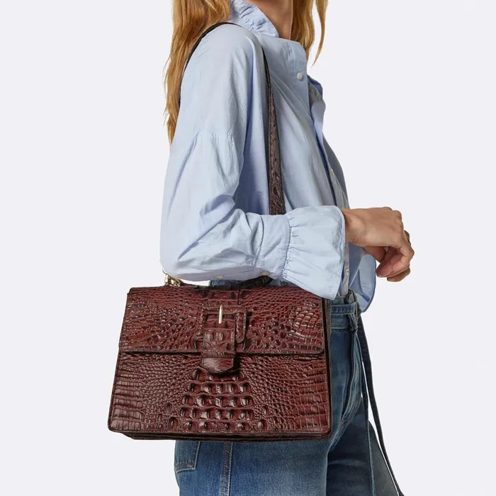 Brahmin Satchels Hallie Blue Serenade Melbourne 8211 Women Brahmin Satchels Hallie Blue Serenade Melbourne 8211 Women