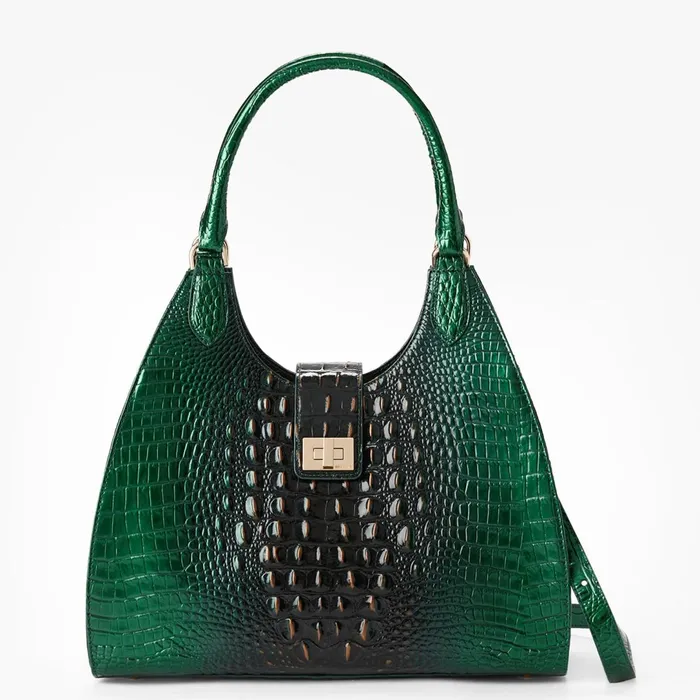 Brahmin Satchels Large Adrian Evergreen Ombre 8211 Women Brahmin Satchels Large Adrian Evergreen Ombre 8211 Women