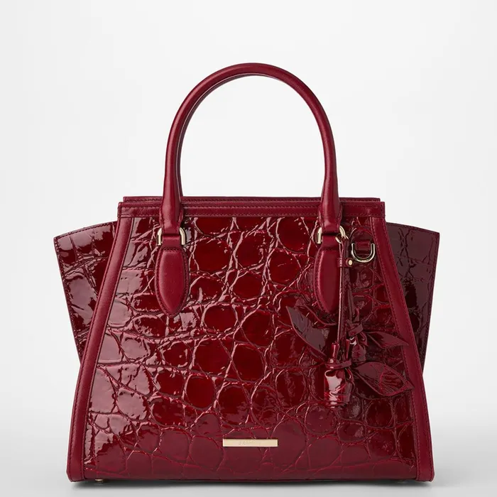 Brahmin Satchels Priscilla Satchel Red Claudine 8211 Women
