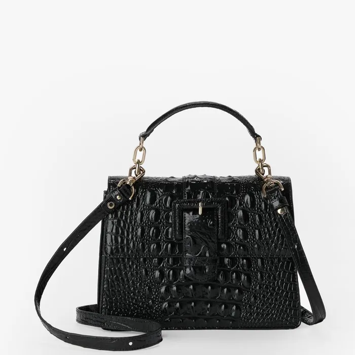 Brahmin Satchels Small Hallie Black 8211 Women