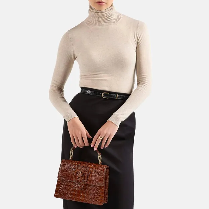 Brahmin Satchels Small Hallie Onyx Melbourne 8211 Women Brahmin Satchels Small Hallie Onyx Melbourne 8211 Women