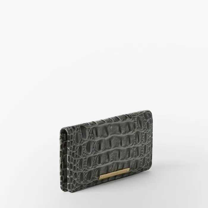 Brahmin Wallets and Wristlets Ady Wallet Charcoal Zinnia 8211 Women Brahmin Wallets and Wristlets Ady Wallet Charcoal Zinnia 8211 Women