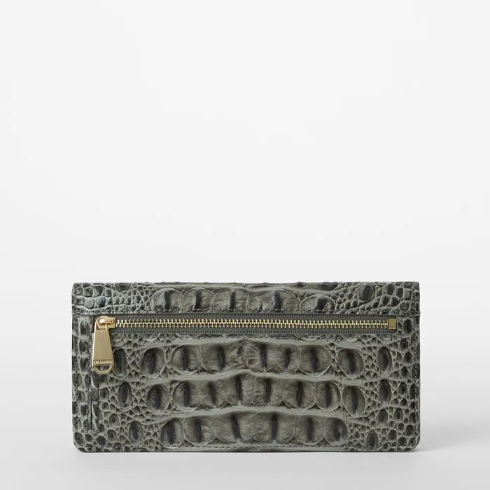 Brahmin Wallets and Wristlets Ady Wallet Charcoal Zinnia 8211 Women Brahmin Wallets and Wristlets Ady Wallet Charcoal Zinnia 8211 Women