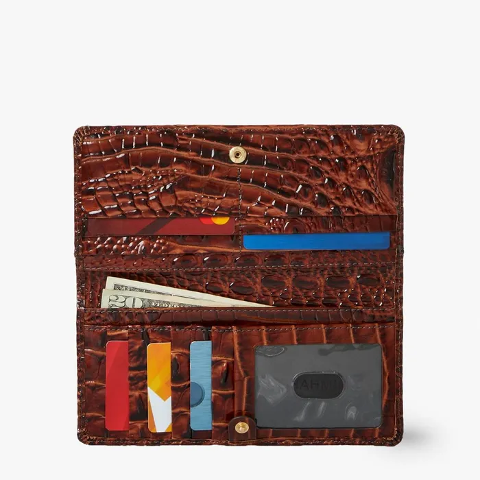 Brahmin Wallets and Wristlets Ady Wallet Charcoal Zinnia 8211 Women Brahmin Wallets and Wristlets Ady Wallet Charcoal Zinnia 8211 Women