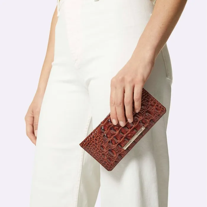 Brahmin Wallets and Wristlets Ady Wallet Charcoal Zinnia 8211 Women Brahmin Wallets and Wristlets Ady Wallet Charcoal Zinnia 8211 Women
