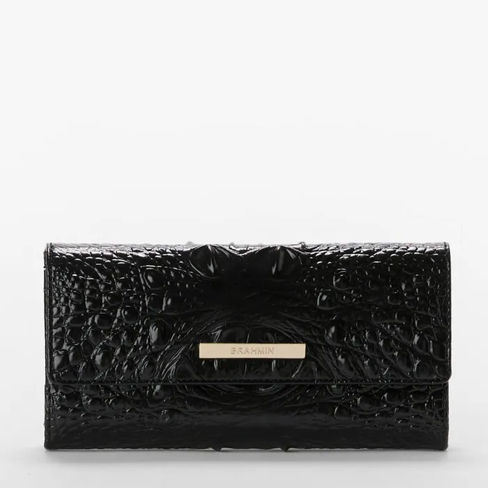 Brahmin Wallets and Wristlets Cordelia Wallet Black Melbourne 8211 Women