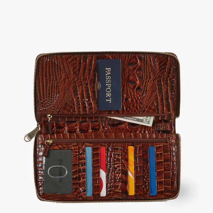 Brahmin Wallets and Wristlets Skyler Pecan Melbourne 8211 Women Brahmin Wallets and Wristlets Skyler Pecan Melbourne 8211 Women