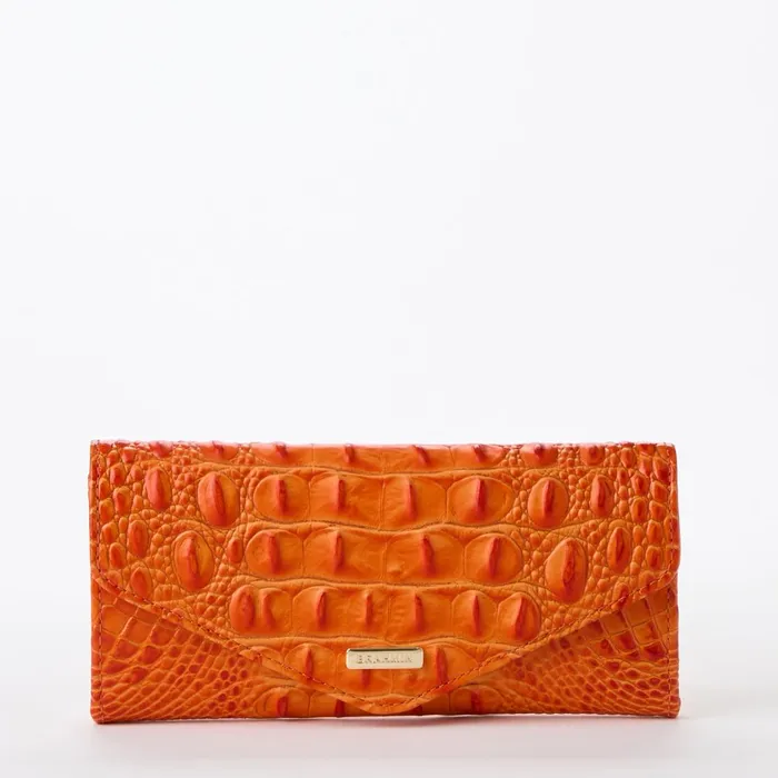 Brahmin Wallets and Wristlets Veronica Mandarin Orange 8211 Women