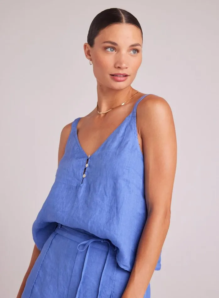 Button Front Cami 8211 Bahia Blue Women Bella Dahl Sleeveless