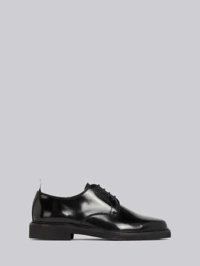 Calf Leather Micro Sole Uniform Shoe Black Women Thom Browne Brogues and Loafers Calf Leather Micro Sole Uniform Shoe Black Women Thom Browne Brogues and Loafers