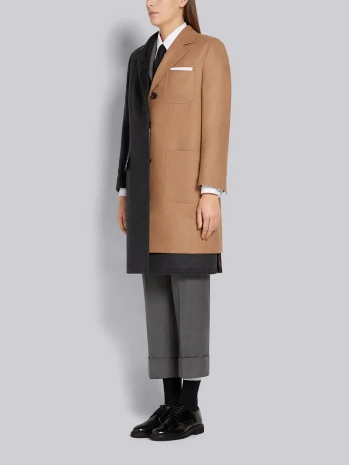Calf Leather Micro Sole Uniform Shoe Black Women Thom Browne Brogues and Loafers