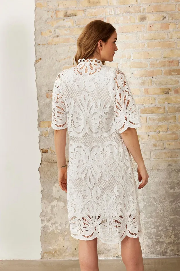 CAMILLA DRESS 16211 010 White 010 Women IN FRONT DRESSES