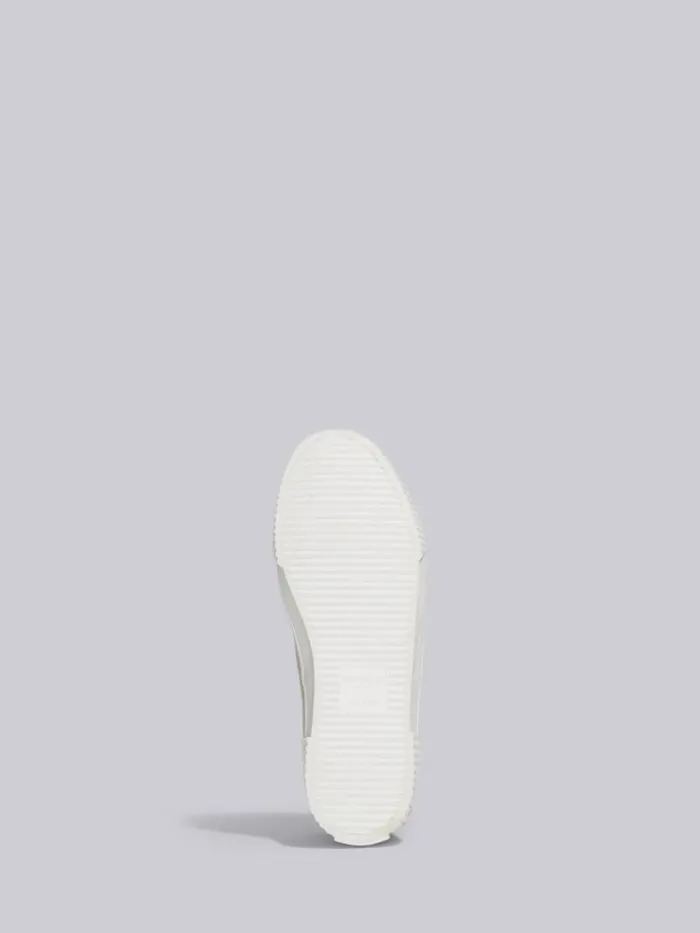 Canvas Mid Top Heritage Trainer Medium Grey Men Thom Browne Sneakers