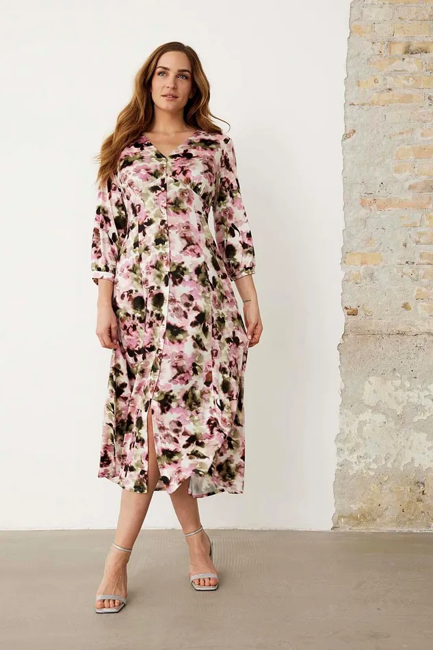 CASSIS DRESS 16196 215 Rose 215 Women IN FRONT DRESSES