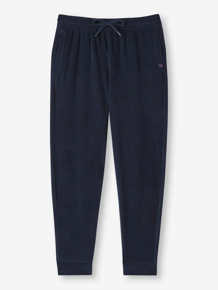 Casual Pants Men Derek Rose Sweatpants Isaac Terry Cotton Navy