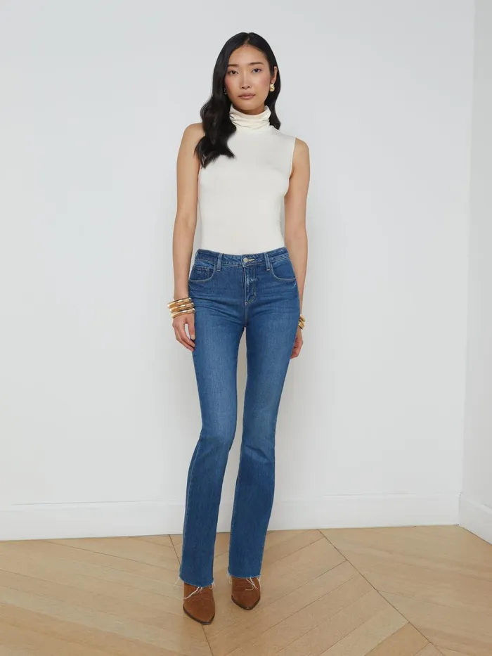 Ceci Sleeveless Turtleneck Vintage White Women L039Agence Tees Ceci Sleeveless Turtleneck Vintage White Women L039Agence Tees