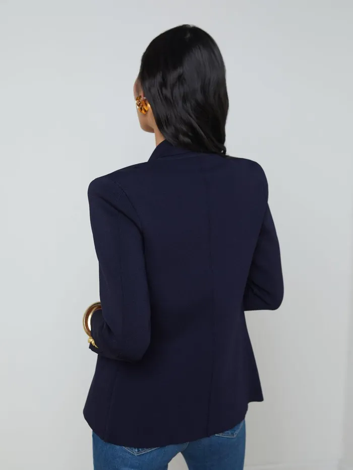 Chamberlain Knit Blazer Midnightgold Women L039Agence Blazers and Jackets Chamberlain Knit Blazer Midnightgold Women L039Agence Blazers and Jackets