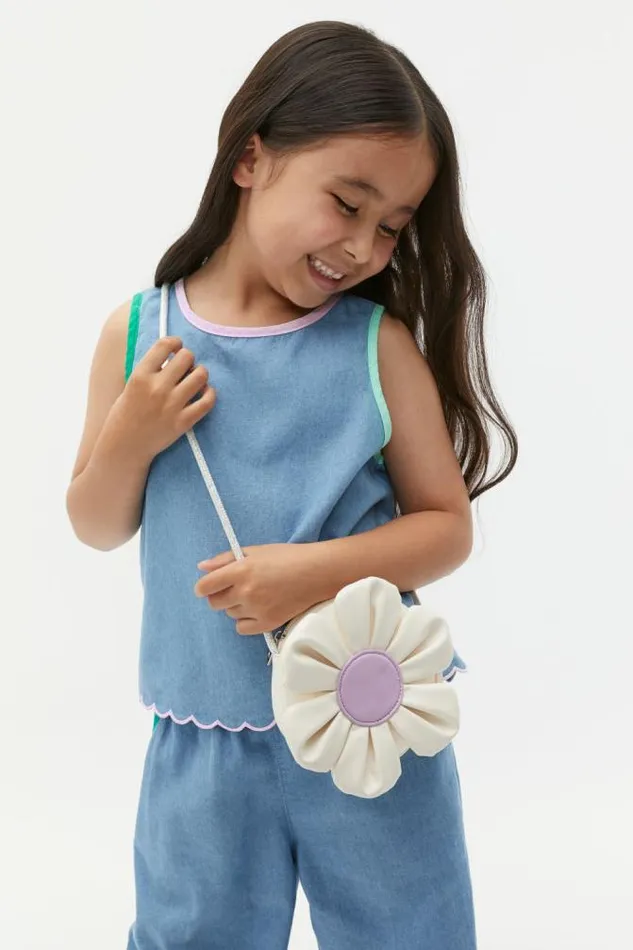 Child Bags Seed Heritage Puffy Flower Bag Canvas
