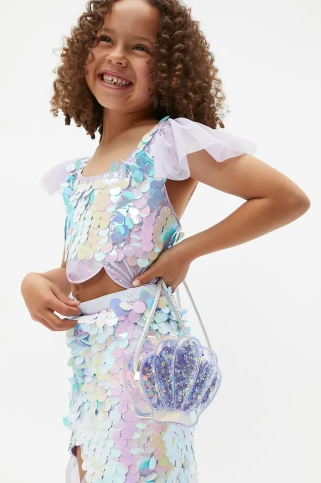 Child Costumes Seed Heritage Mermaid Shell Bag Iridescent