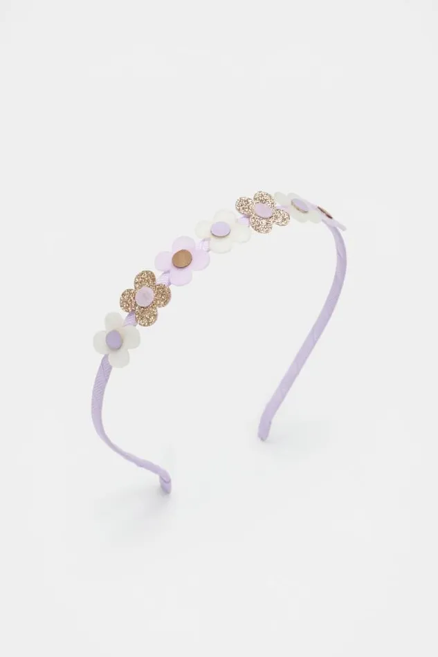 Child Hair Accessories Seed Heritage Felt Flower Alice Band Multi