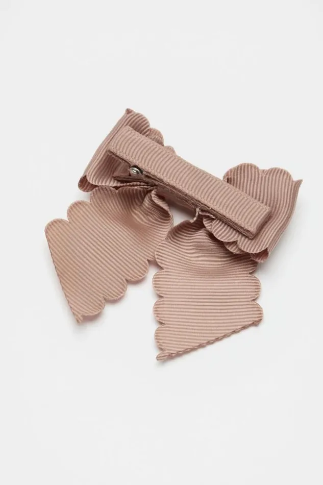 Child Hair Accessories Seed Heritage Heritage Scallop Bow Duck Clip Chocolate Shake