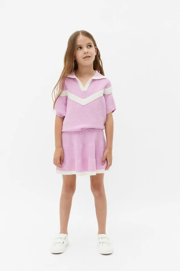 Child Knitwear and Sweaters Seed Heritage Sporty Knit Skirt Fairy Floss