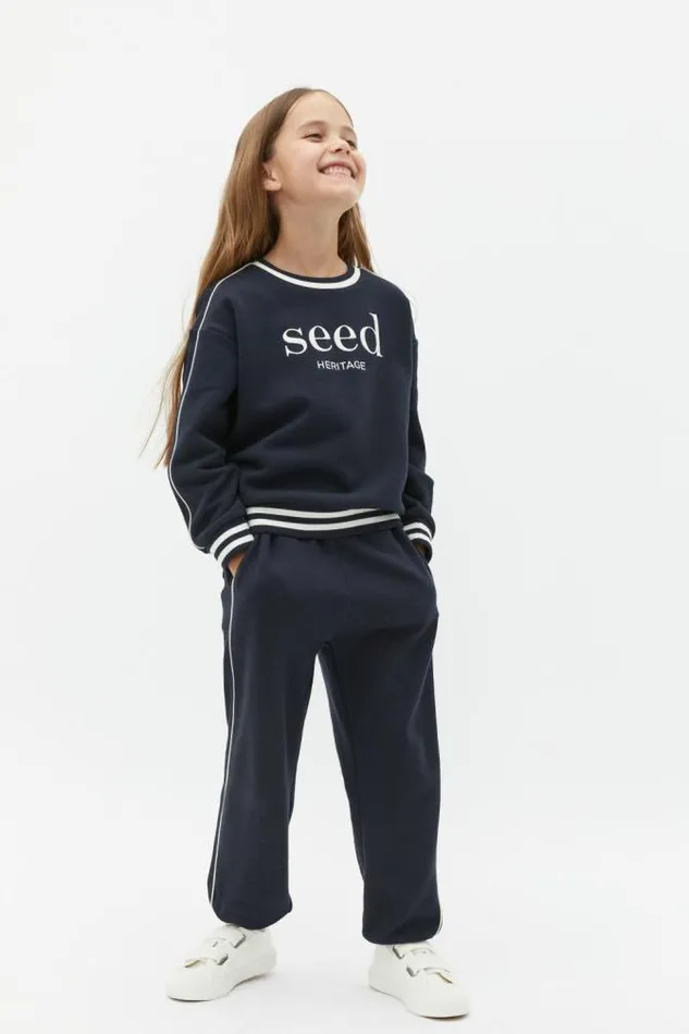 Child Pants Seed Heritage Core Track Pant Midnight Blue