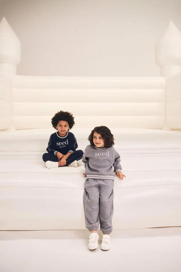 Child Pants Seed Heritage Core Track Pant Storm Marle