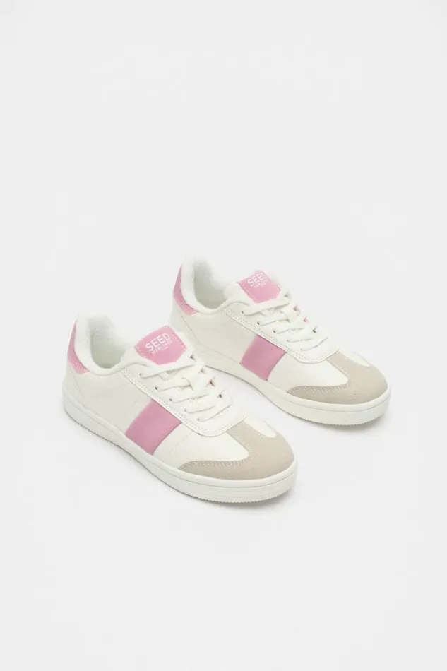 Child Sneakers and Trainers Seed Heritage Colourblock Sneaker Fairy Floss Multi