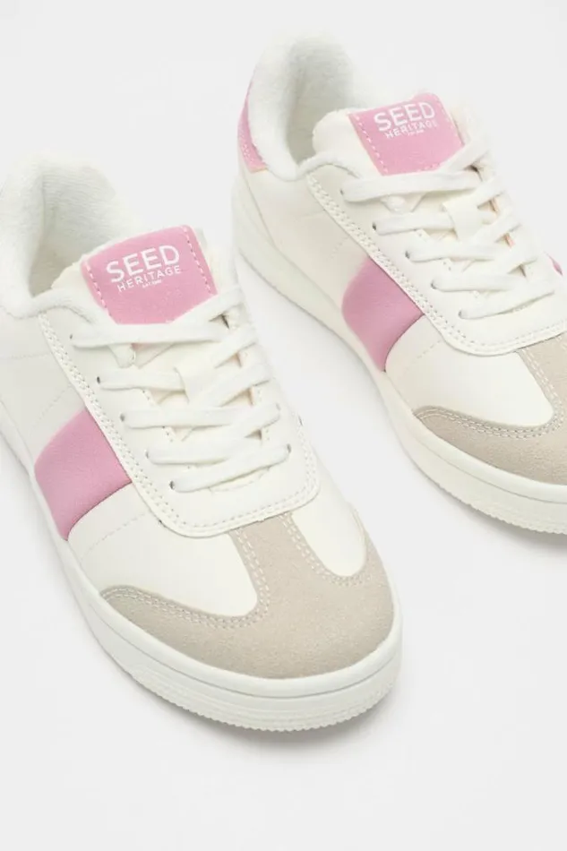 Child Sneakers and Trainers Seed Heritage Colourblock Sneaker Fairy Floss Multi