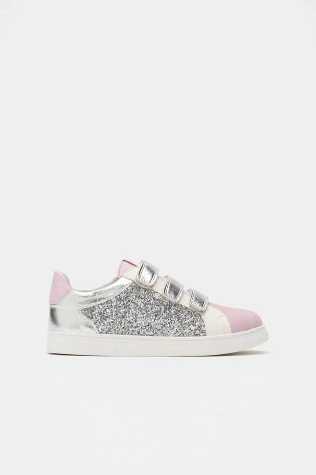 Child Sneakers and Trainers Seed Heritage Glitter Colour Block Sneaker Multi